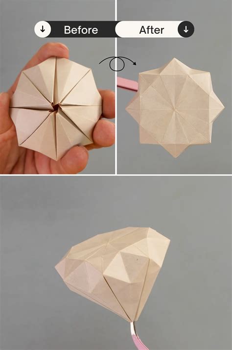 How To Make An Origami Diamond 3D Version OrigamiOK