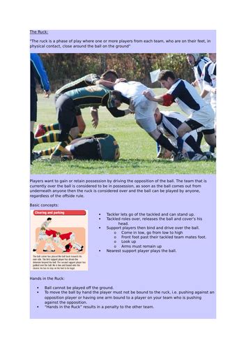 Rugby The Ruck Information Sheet | Teaching Resources