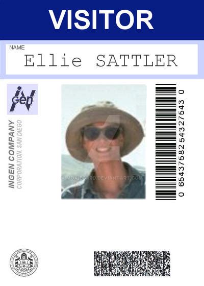 Jurassic Park Badge Elie By Moviecard On Deviantart