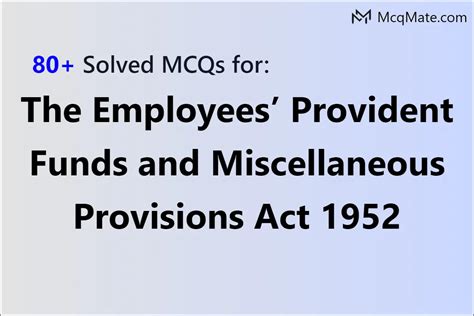 80 The Employees Provident Funds And Miscellaneous Provisions Act