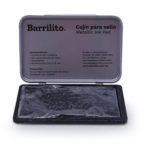 Cojin Grande Para Sello Negro Con Barrilito Dpt Papeleria