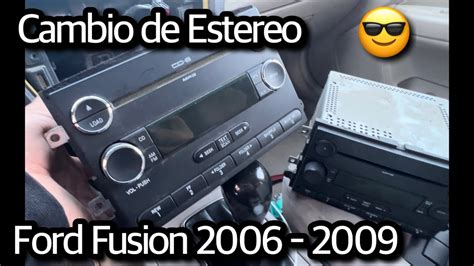 Como Cambiar El Radio Estereo Ford Fusion 2006 2009 YouTube