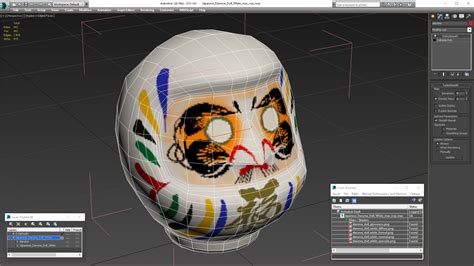 Japanese Daruma Doll White 3d Model 19 3ds Blend C4d Fbx Max