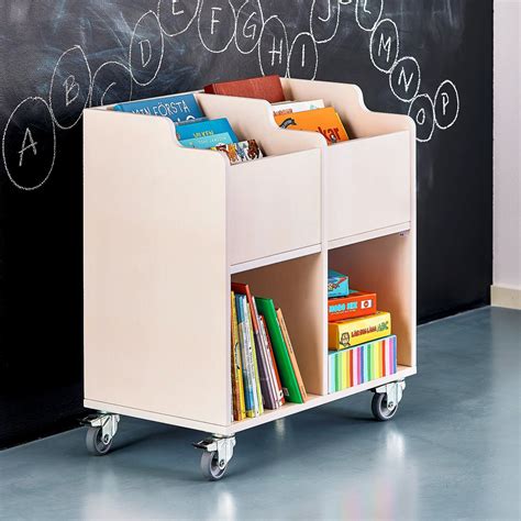 Book Trolley Agnes White Aj Products