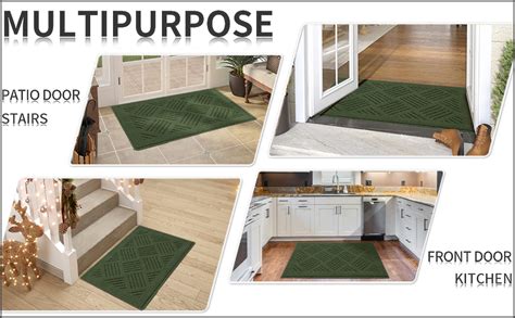 Amazon Jeedovia Doormat X Green Non Slip Entrance Rug