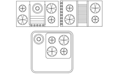 Kitchen Gas Stove Cad Blocks In Autocad Dwg File Cadbull