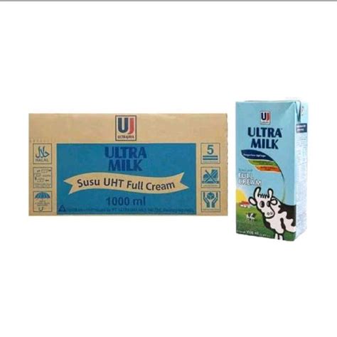 Promo Susu Uht Ultra Full Cream Liter Ml Dus Diskon Di