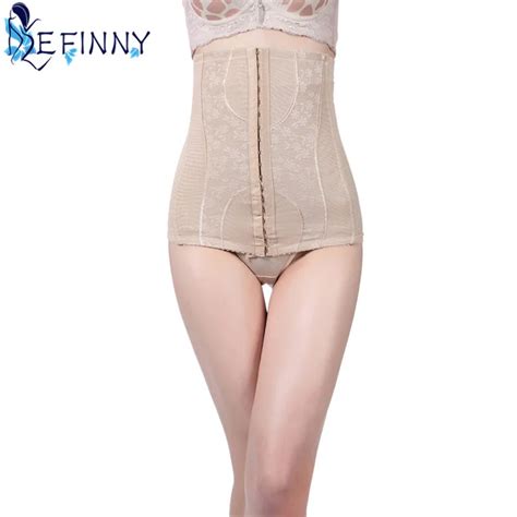 2018 Sexy Women High Waist Cinchers Slimming Abdomen Shaper Embroidery Firm Tummy Control