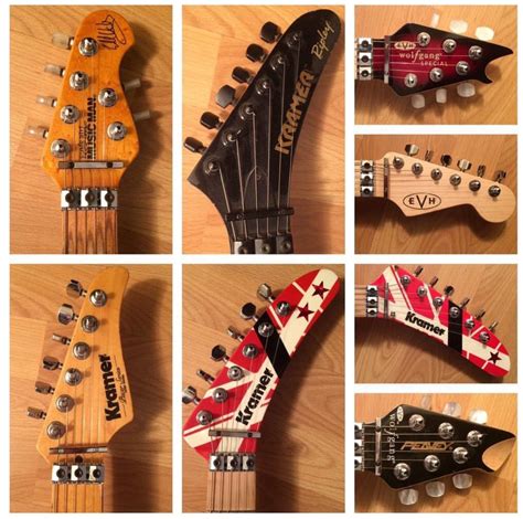 The Evolution Of The Evh Wolfgang Headstocks Guitars Van Halen Famous Guitars Music Guitar