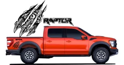 Calca Calcomanía Sticker Batea Ford Raptor Velociraptor Meses sin