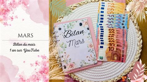 M Thode Des Enveloppes Bilan Du Mois De Mars Youtube