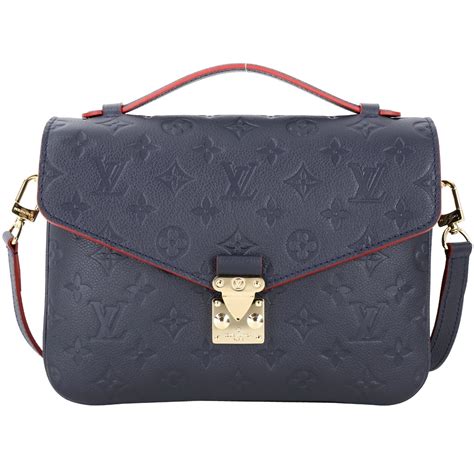 Lv M41487 Pochette Metis 壓花小牛皮兩用郵差包海軍藍 Lv路易威登 Yahoo奇摩購物中心