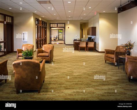 Bank interior lobby Stock Photo - Alamy