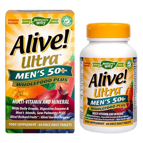 Nature s Way Alive MenÄôs 50 Ultra Multi Vitamins Holland Barrett