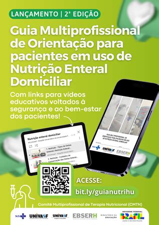 HU Univasf lança guia para pacientes em uso de nutrição enteral domiciliar