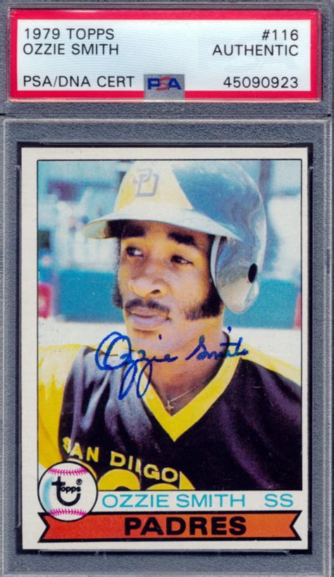 Ozzie Smith Signed 1979 Topps 116 Rc Psa Pristine Auction