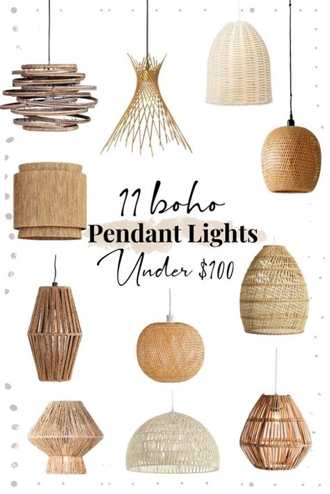 Boho Pendant Lights Under In Bamboo Pendant Light Boho