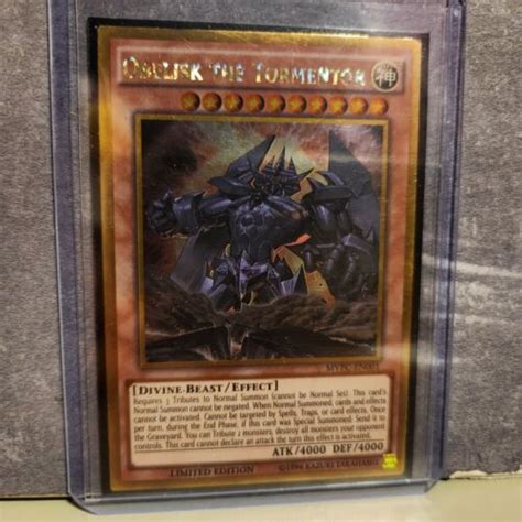 Yu Gi Oh TCG 1x Obelisk The Tormentor MVPC EN001 Gold Limited Edition