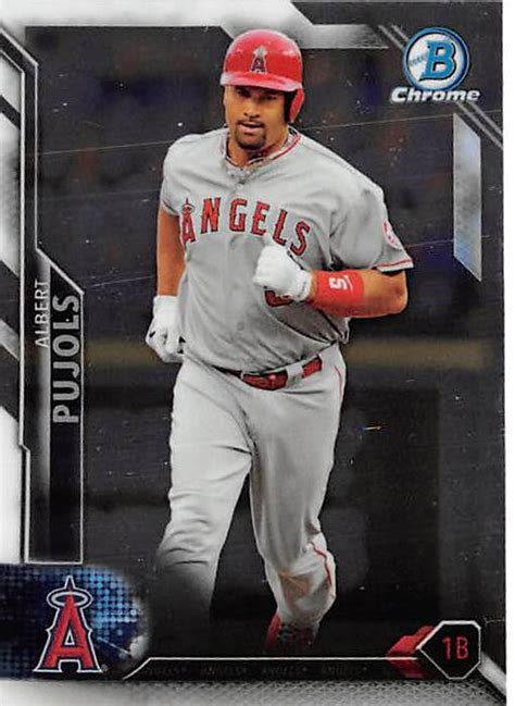 Albert Pujols Baseball Card Los Angeles Angels 500 Home Runs 2016