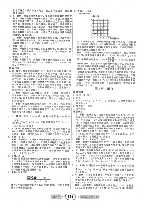 2022年红对勾45分钟作业与单元评估八年级物理下册人教版答案——青夏教育精英家教网——