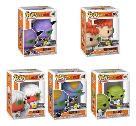 Funko Pop Dragón Ball Z Ginyu Force 5 Pack Glow Originales Envío Gratis