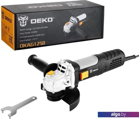 Deko DKAG1250 угловая шлифмашина купить в Минске, цена