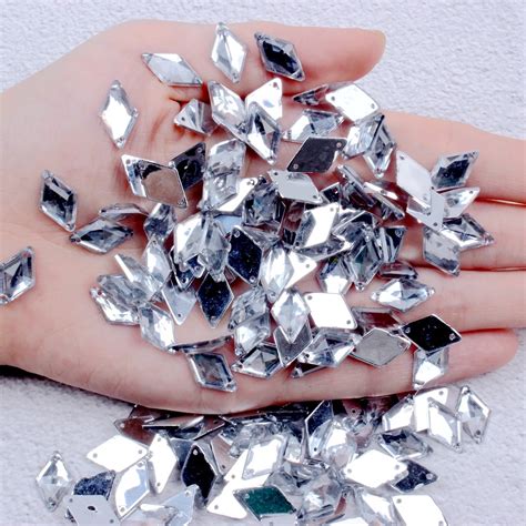 Sew On X Mm X Mm Strass Acrylic Flatback Rhombus Taiwan Crystal