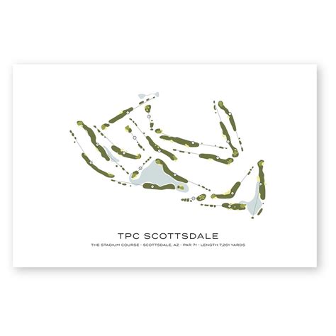 TPC Scottsdale Course Map digital - Etsy