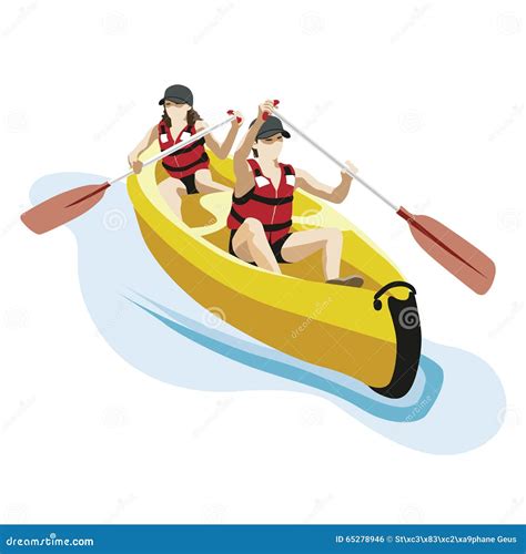 Kayak Whitewater Sports Stock Vector Illustration Of Kayaking