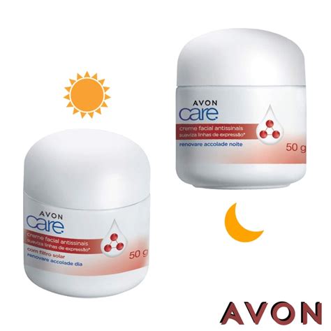 Creme Facial Antissinais Dia Ou Noite Avon Care Accolade G