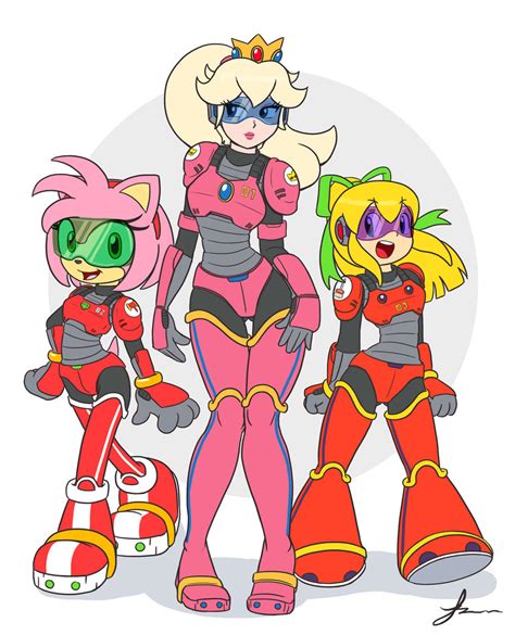 Peach Amy And Roll Armored Commission By Furboz On DeviantArt