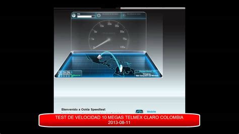 Test De Velocidad 10 Megas Claro Telmex Colombia Youtube