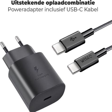 Snellader Geschikt Voor Samsung Inclusief Usb C Met Meter Kabel