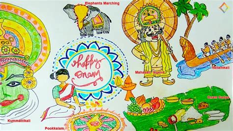 Onam Drawing For Kids