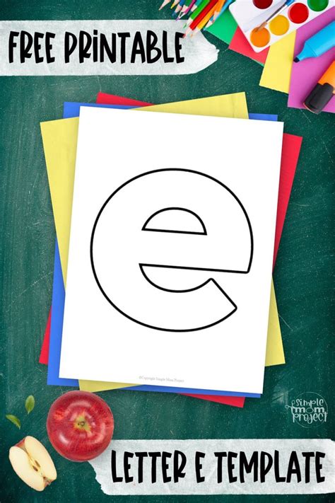 Free Printable Lowercase Letter e Template in 2023 | Letter e craft ...