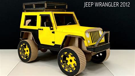 Jeep Wrangler From Cardboard Youtube