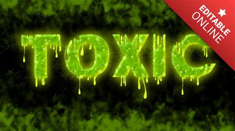 Toxic Text Effect Font Generator