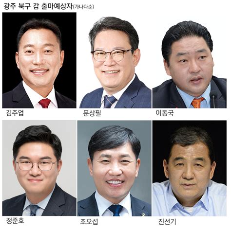 2024 총선 누가 뛰나 광주 현역 의원 Vs 잔뼈 굵은 지역정치인 공감언론 뉴시스