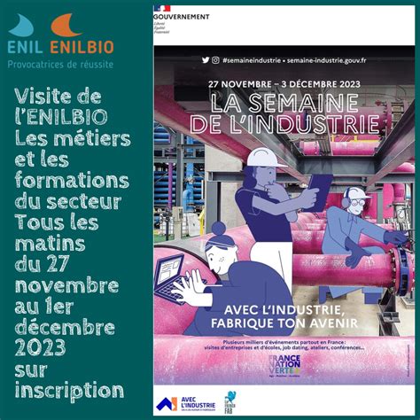 L ENILBIO de Poligny participe à la Semaine de l Industrie 2023