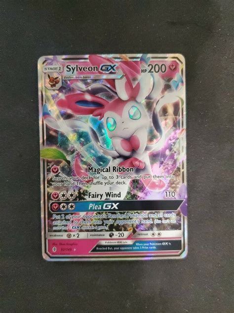 Sylveon Gx Full Art Guardians Rising Pokemon Card Lp Values Mavin