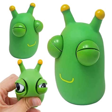 Squishy Squeeze Toys Popping Out Eyes Squeeze Hand Green Kids 1 Pcs