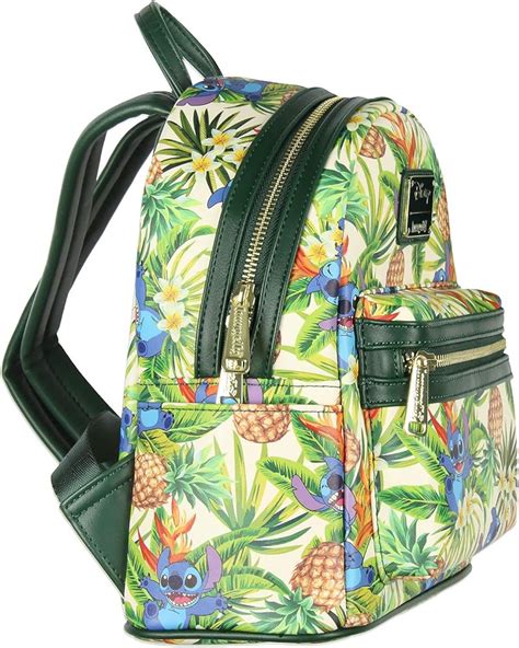 Loungefly Disney Stitch Pineapple Backpack Bag Town Green