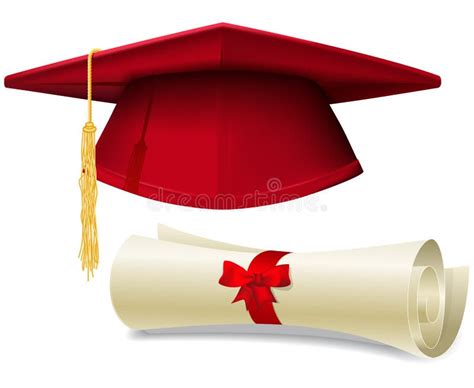 Red Graduation Cap Png