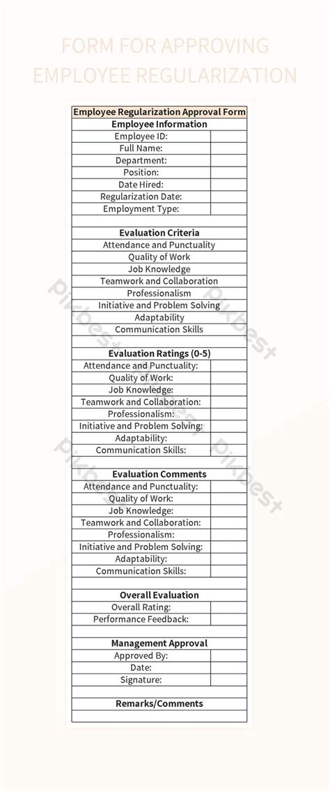 Streamlining The Process For Employee Regularization Approval Form