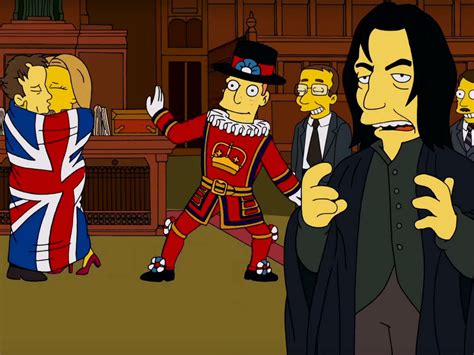 The Simpsons Once Referenced Alan Rickman And David Bowie In