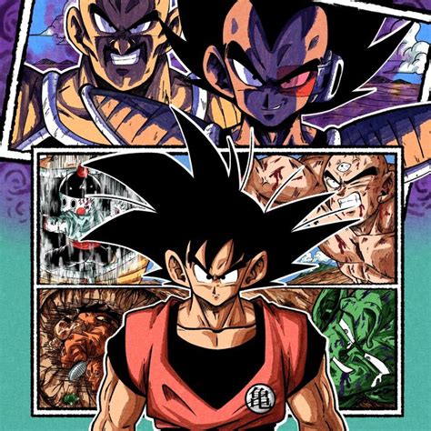 Goku Vs Nappa Y Vegeta Dragones Personajes De Dragon Ball Dragon Ball