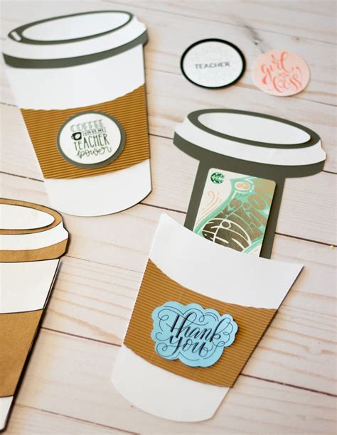 Coffee Cup Gift Card Holder Gift Card Holder Template Coffee Gifts