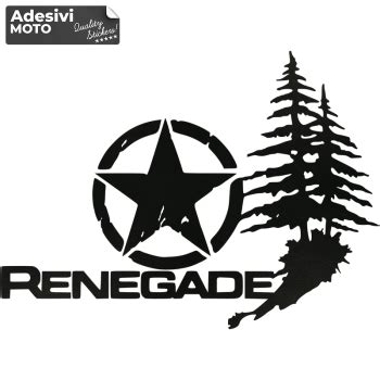 Adesivo Renegade Stella Foresta Tipo Cofano Sportelli Fiancate