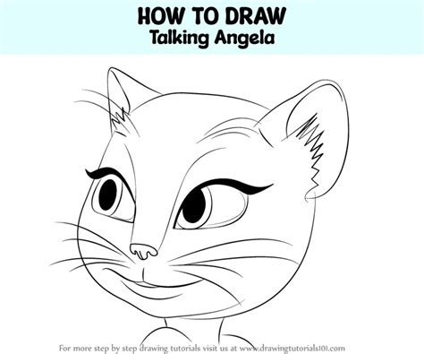 How to Draw Talking Angela (Everyday Objects) Step by Step ...