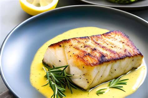 Pan Seared Halibut With Herb Infused Lemon Butter Sauce Cosmo Appliances